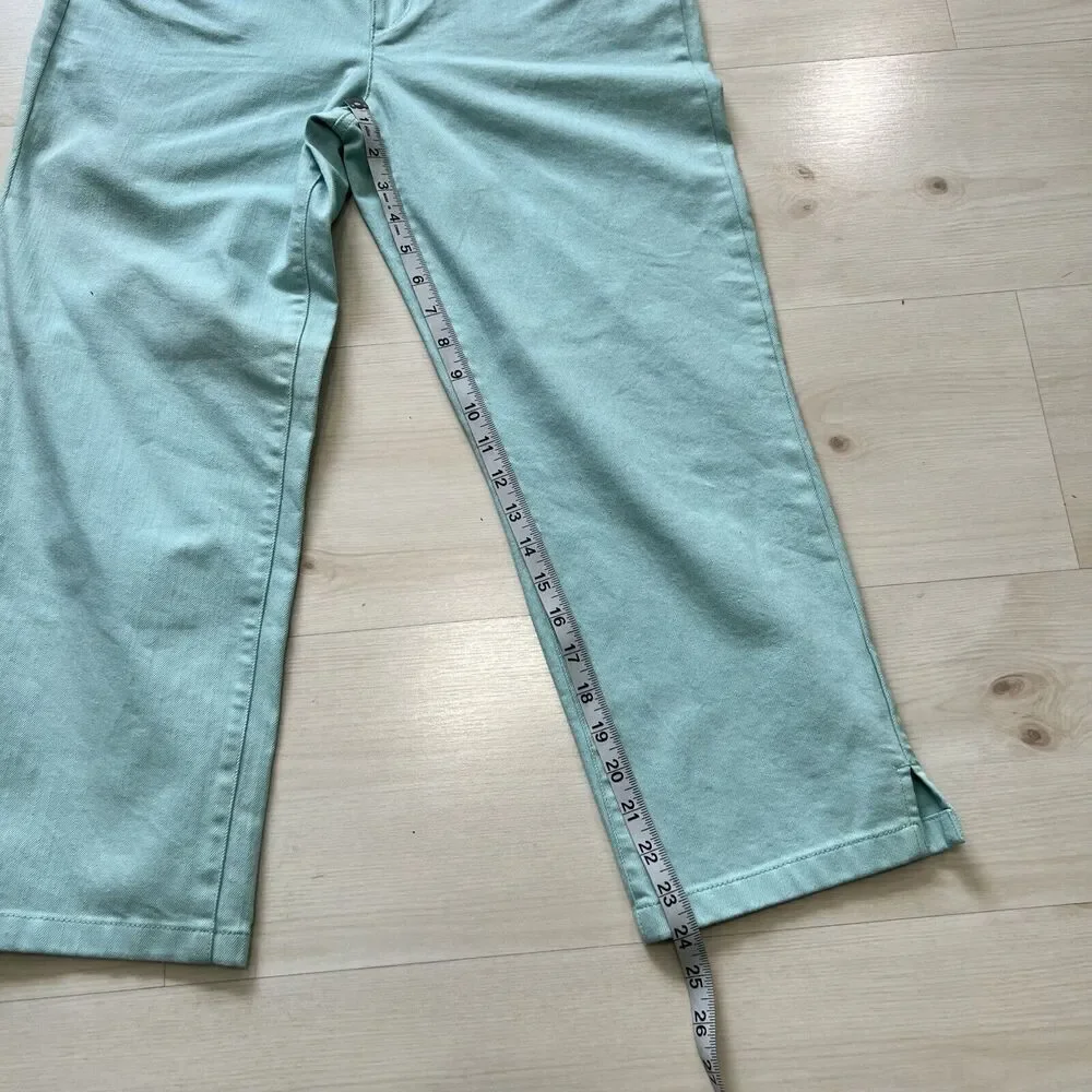 Talbots Pants Women's Sz 6 Flawless Slim Ankle Classic Denim Aqua Blue NWT - Picture 7 of 8
